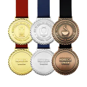Renhui Lezer Antiek 3d 18 Karaat Vrouwen Metalen Ambachten Goud Zilver Bronzen Custom Medailles En Trofeeën Medailles
