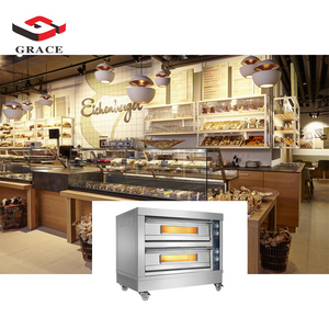 Horno <span class=keywords><strong>de</strong></span> <span class=keywords><strong>Pizza</strong></span> Eléctrico <span class=keywords><strong>de</strong></span> Doble Plataforma, Comercial, <span class=keywords><strong>de</strong></span> Acero Inoxidable, con Certificación CE, Marca GRACE - Product Image 6