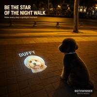 90 °   Drehbares Haustier-Projektionslicht |   USB-Aufladbare Hunde-Gobo-Lampe |   500mAh LED-Haustiergeschirr |   Laborqualität Vollfarbig