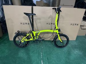 CRANSTON Vélo pliant 16 pouces à trois plis, 9 vitesses, cadre en acier de haute qualité, léger, guidon en Y, M 9S, mini vélo pliant 9 vitesses - Product Image 3