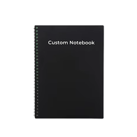 Vente chaude, carnet A5 personnalisé, effaçable, réutilisable, reliure spirale, PVC, avec 40 feuilles, cadeau, OEM