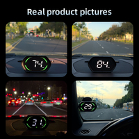 Compteur de vitesse GPS numérique universel de grande taille G22 vert nouvel affichage tête haute HUD pour voitures camions automobiles hybrides électriques