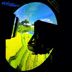 เครื่องจำลองรถไฟเหาะ 8 ที่นั่ง 9D 7D 3D XD VR พร้อมที่นั่งแบบเคลื่อนไหวและโรงภาพยนตร์โดม - Product Image 1