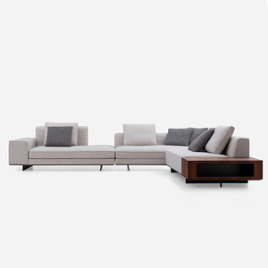 <span class=keywords><strong>Bravo</strong></span> muebles de sala de estar gran apartamento diseño italiano en forma de L luz nórica lujo simple gran combinación de esquina plana sofá - Product Image 2