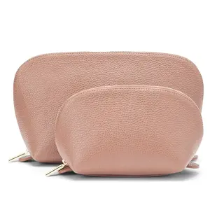 Elegant Lady Popular In The Market Leather Travel Cosmetic Bags Makeup Travel Bags