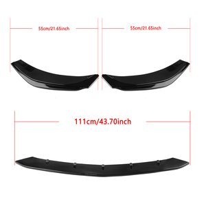 Pour Benz classe C <span class=keywords><strong>W206</strong></span> S206 C200 C43 AMG 2022-2024 lèvre de becquet de pare-chocs avant noir - Product Image 2