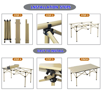 Sac de transport pour table pliante de camping et de plage - Mobilier d'extérieur portable, résistant à l'eau et durable pour salle de bain et entrepôt