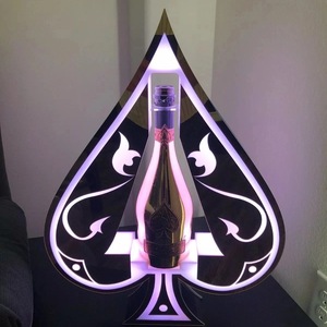 Перезаряжаемая акриловая бутылка шампанского Glory Pades VIP Demo из прочного металла для рекламных целей - Product Image 3