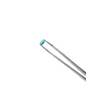 LANGYUE Cabochons belakang datar batu sintesis bulat murni pirus alami dari Guangdong untuk pembuatan cincin - Product Image 5