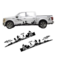 8 Pièces Personnalisées, Autocollants Graphiques 4x4 Tout-Terrain pour Voiture, Camionnette et Alpiniste, Décoration de Voiture