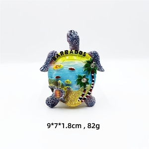 Recuerdo turístico de <span class=keywords><strong>Cabo</strong></span> Verde y Barbados, logotipo de regalo, adhesivo magnético 3D tridimensional de resina para refrigerador. - Product Image 2