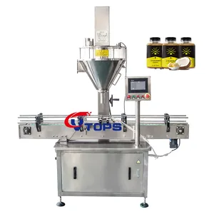 Fully Automatic Bottle Powder Filling Machine / Auger Filler with Split Hopper and PLC Control System