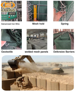 Hebei fabrika sel savunma Bastion kum torbası Gabion savunma bariyeri acil istinat duvar bariyerleri kum duvar Bastions - Product Image 3