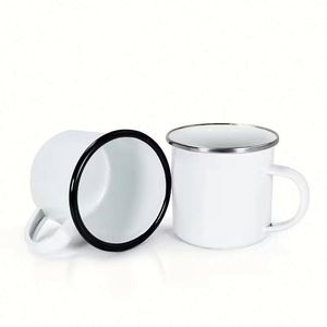 Mug en acier inoxydable émaillé avec impression de logo personnalisé, couleur personnalisée, style professionnel, design américain, utilisation automobile, rentrée scolaire - Product Image 1