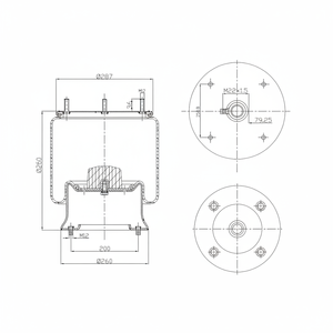 Soffietti, Sospensioni Pneumatiche Adatte per Molle ad Aria SAF 277.4.420 - Product Image 1