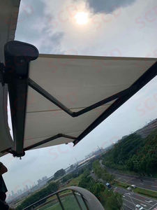 Auvent de Projection de jardin rétractable en métal, bâche de Patio complète, automatique, 3m/3.5m/<span class=keywords><strong>4m</strong></span> - Product Image 4