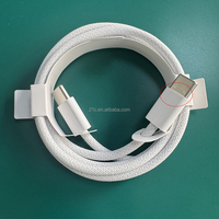 Cable Original de Nailon Trenzado de 60W con Doble USB C, 1M, Carga Rápida, Tipo C a Tipo C para iPhone 17 16 15 Pro Max Plus