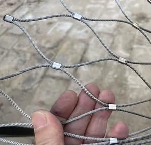 Zoo <span class=keywords><strong>Cage</strong></span> À Oiseaux Protection En Acier Inoxydable Câble Maille Filet Tissé Tressé Câble Maille Fil Flexible pour Les Ventes - Product Image 6