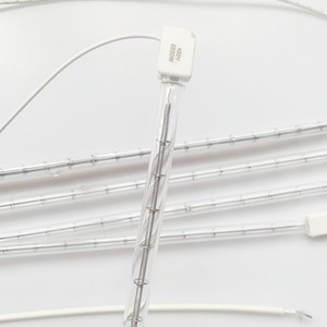 Chất lượng cao rõ ràng Ống thạch anh 400V 2500W gốm <span class=keywords><strong>Halogen</strong></span> hồng ngoại nhiệt đèn cho gà nhà bếp - Product Image 2