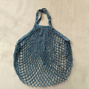 Sac à main en coton maillé de haute qualité, grande capacité, sac à main en maille pour femmes avec logo personnalisé, sacs fourre-tout - Product Image 2