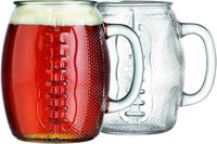 Tasses en verre 37 oz Football Fan Fun Jumbo Drinking-Idéal pour la bière, l'hydromel et la bière