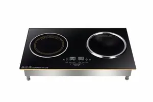 Nuovo elettrodomestici da cucina touch screen doppio forno fornello a induzione commerciale