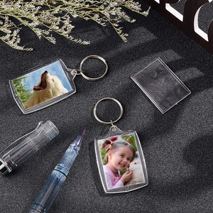 Пустые фото вставки брелоки акриловые фото защелкивающиеся брелоки прямоугольные пользовательские пустые фото брелоки Сделай Сам изображение - Product Image 5