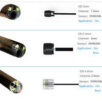 Endoscope ORL jetable de haute qualité BESD / ATA pour bronchoscopie vétérinaire et humaine, pour bronchite pulmonaire, 1MP 1280x720P