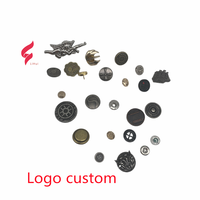 Kancing Tekan Logam Berkualitas Tinggi Lihui Hardware, Logo Kustom Model Shank, Ramah Lingkungan, Bebas Timbal, Pelapisan untuk Kancing Jeans Denim
