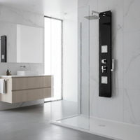 Mitigeur de douche de luxe Vaguel à double poignée avec inverseur 3 voies, jets de massage doux et puissants pour usage en villa