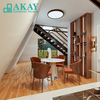 Villa Préfabriquée de Luxe, Maison Moderne en Bois, Cabine Airbnb en Forme de A, Kit Triangulaire, 3 Chambres, Cottage Personnalisé