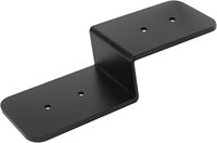 Supports en acier robuste noirs en forme de Z, 6 pouces, pour poteau vers poutre, double angle, profil de canal, équerre d'angle
