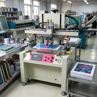Machine d'impression sérigraphique à plat robuste 6080, imprimante sérigraphique électrique pour vêtements, boîtes en carton, sacs, étiquettes