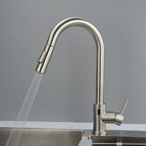 Rubinetto da Cucina <span class=keywords><strong>con</strong></span> Sensore Automatico e <span class=keywords><strong>Doccetta</strong></span> Estraibile, Installazione Monocomando a Foro Singolo per Bagno - Product Image 3