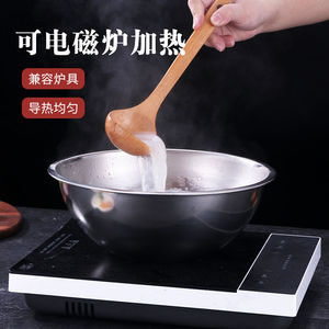 Tazón para Mezclar de Acero Inoxidable de 24 cm, 27 cm, 30 cm, 33 cm, 36 cm, 40 cm, 45 cm, 50 cm, Apto para Alimentos, Apto para Microondas, Apto para Horno, Apto para Lavavajillas - Product Image 5