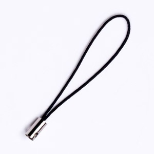 Cordon de téléphone portable avec boucle en métal noir pour accessoire de téléphone mobile - Product Image 1