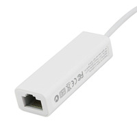 Tarjeta de Red USB 2.0 a Adaptador Convertidor Ethernet RJ45 de 10/100Mbps para Laptop/PC - Conexión Externa por Cable, en Stock