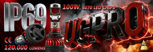 <span class=keywords><strong>Projecteur</strong></span> <span class=keywords><strong>LED</strong></span> UGGV Fusion <span class=keywords><strong>50W</strong></span> 24V avec puces CSP, refroidissement par ventilateur, 120000 Lumens, 6000K, mise à niveau universelle pour phares de voiture - Product Image 2