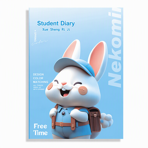 สมุดโน้ตแบบมีเส้นบรรทัดปกการ์ตูนพิมพ์ลายตามสั่ง ขนาดเล็ก เข้าเล่มกาว สำหรับเด็ก จำนวนมาก อุปกรณ์การเรียน - Product Image 5
