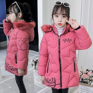 Bébé fille vêtements vers le bas manteau 3-12y nouveau hiver rembourré veste chaude mode enfants à capuche Parkas filles fausse fourrure veste - Product Image 3
