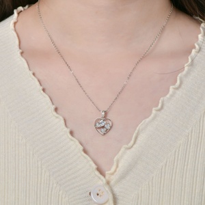 Exquisite 14k Gold Filled Copper Insert Zircon Hollow Out Heart Shape Pendant Necklace 2026 New Heart Jewelry - Product Image 5