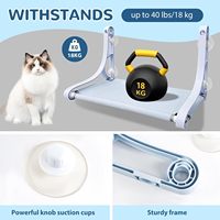 Lit suspendu confortable pour chat lavable Portable toutes saisons lit pour animal de compagnie chat hamac fenêtre
