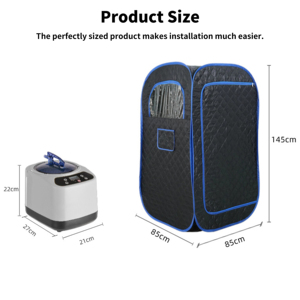 Sauna Portatile YEETE LN in Legno di Hemlock per Appartamenti - Spa Personale a Vapore Salvaspazio e Regolabile, Facile da Installare e con Vapore Secco - Product Image 2