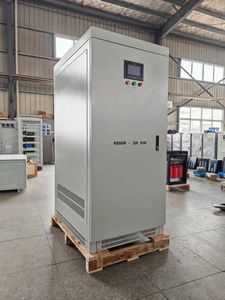Regulador/Estabilizador de Voltaje Automático Trifásico Digital LCD de 400KVA para Uso Industrial Tipo CA - Product Image 4