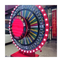 Roue de la Fortune Géante Promotionnelle à LED Électrique 360 Degrés pour Tirage de Loterie, Bingo et Prix Chanceux