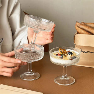 Vaso de Postre Vertical de Vidrio Vintage, Tazón Transparente para Helado, para Tiramisú, Pudín, Vajilla Elegante para <span class=keywords><strong>Café</strong></span>, Bodas, Uso Doméstico y Regalo - Product Image 1