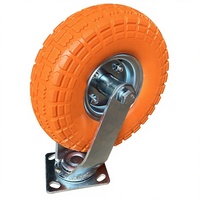 Roulettes industrielles pivotantes de 8 pouces et 10 pouces de haute qualité avec pneus pleins en PU anti-crevaison