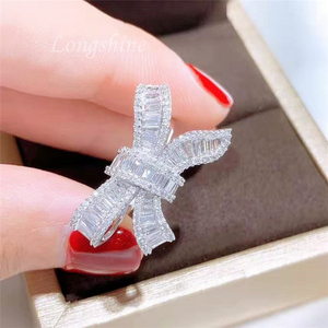 Anelli Nuziali in Stile Coreano in Oro 18K con Diamanti Naturali, Anello in Oro Vero, Fornitura Diretta dal Produttore - Product Image 4