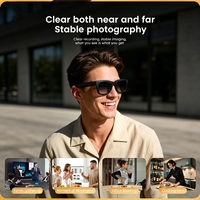 Lunettes Intelligentes Électrochromiques avec Caméra 1080P Intégrée, Traduction en Temps Réel, Assistant IA, Recharge Type-C, Idéales pour les Voyages