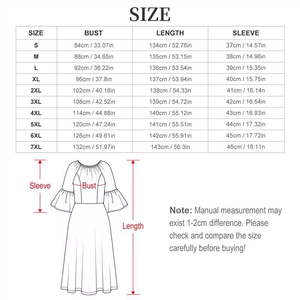 Nuovo Abito Polinesiano 2026 con Collo Rotondo, Maniche Svasate e Silhouette Fluida a Trapezio, <span class=keywords><strong>Abbigliamento</strong></span> <span class=keywords><strong>Casual</strong></span> Plus-size per Donne - Product Image 6